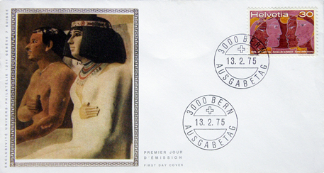Hans Erni Jahr der Frau 1975 Cérès Paris/Univers-Philatélie Genève